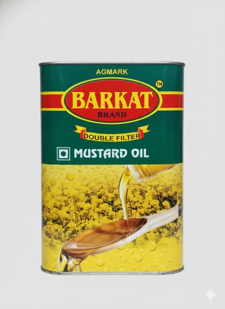 Barkat Brand Mustard Oil, 5ltr