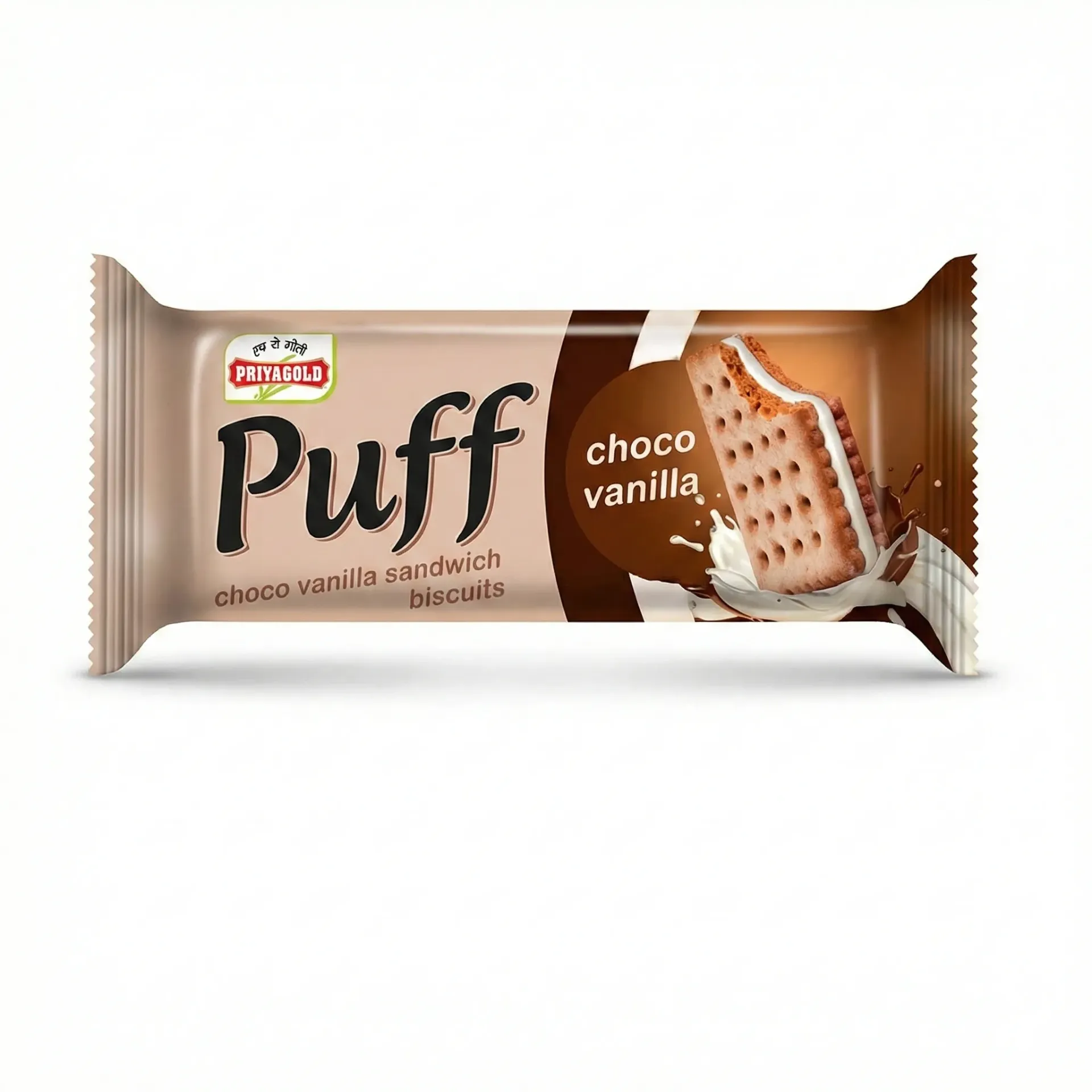 Priyagold Puff Choco Vanilla Flavoured, 64g