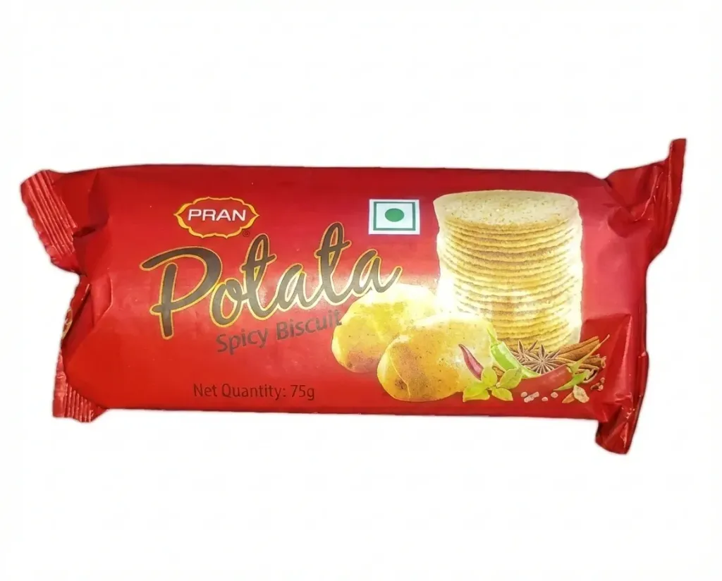 Pran Potata Spicy Biscuit, 75g