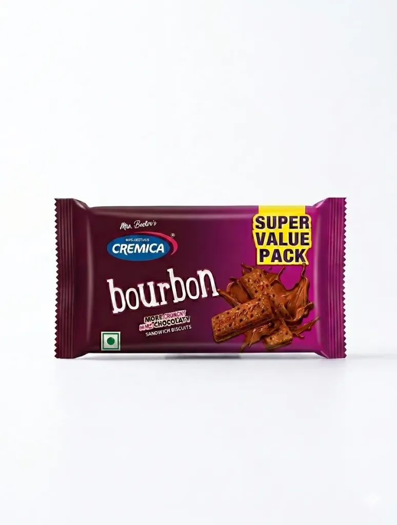 Cremica Bourbon Chocolaty Biscuits, 55g