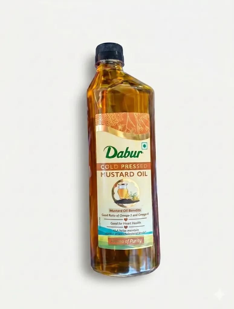 Dabur Cold Pressed Mustard Oil, 1L