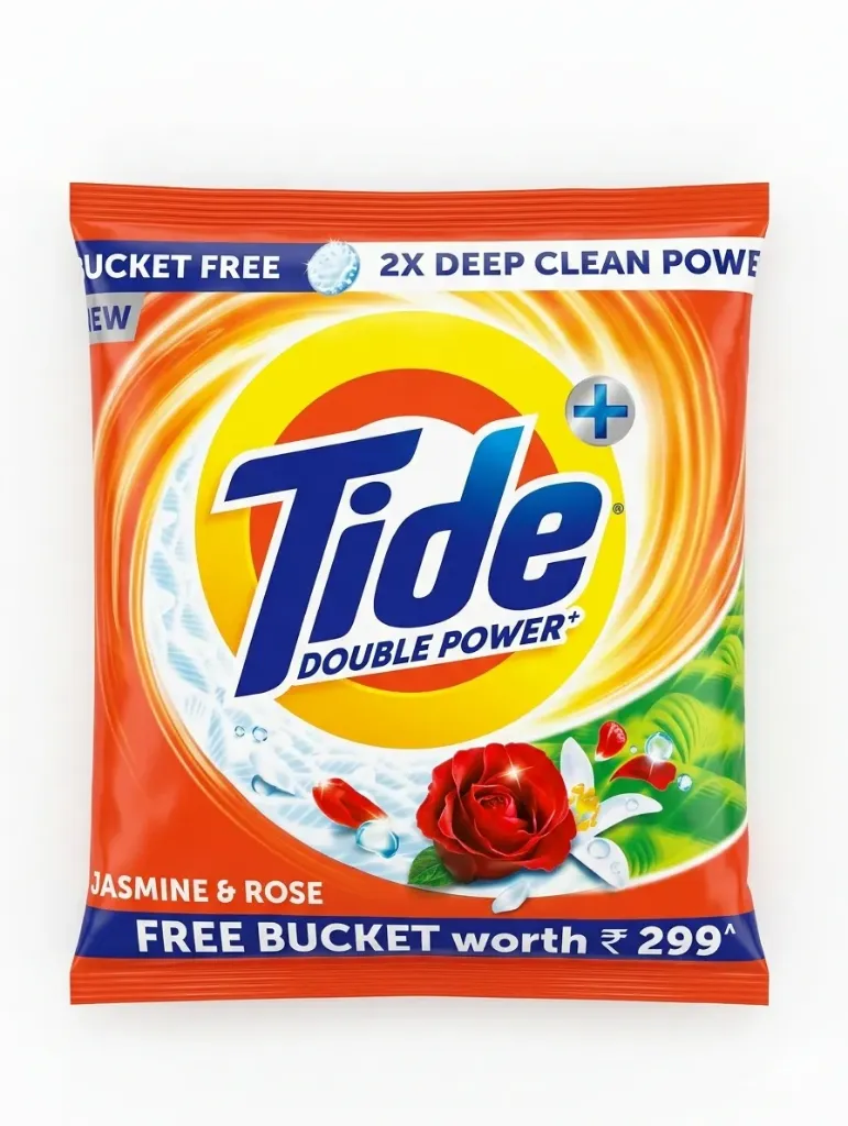 Tide Double Power Detergent Powder, 5kg