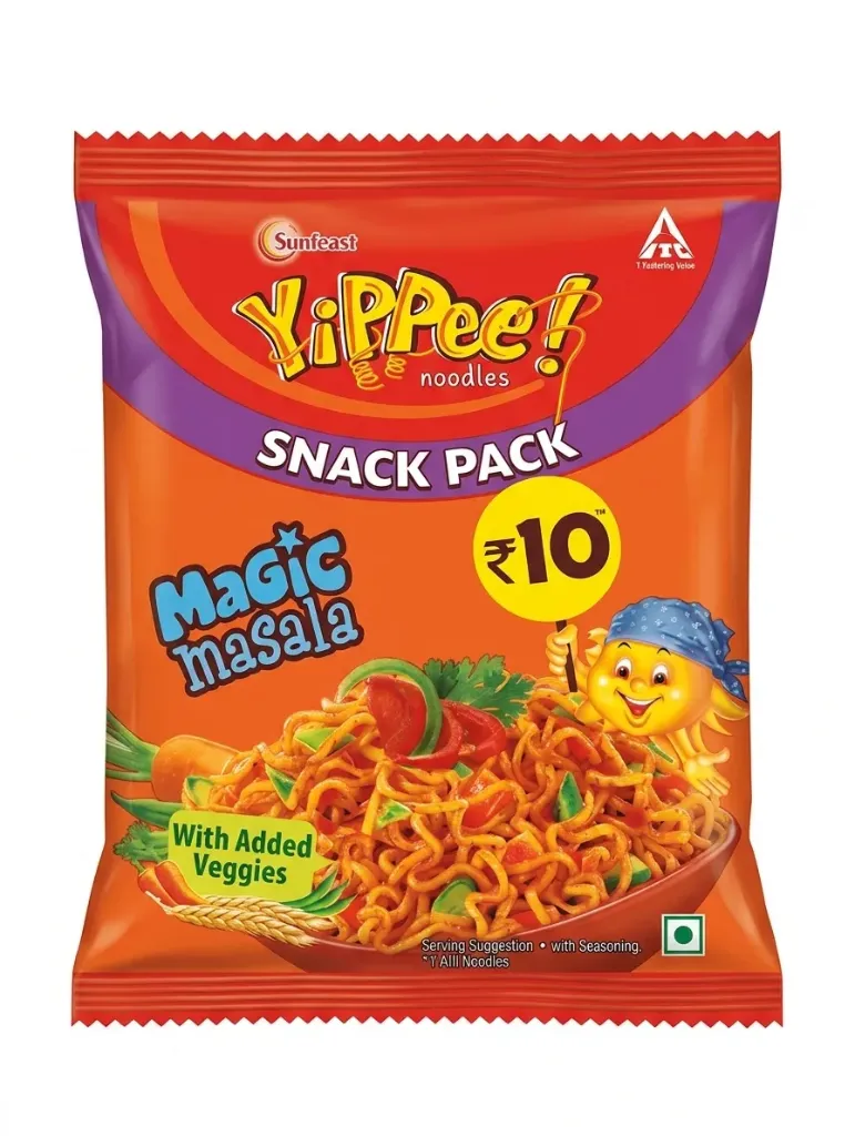 Sunfeast YiPPee! Magic Masala Snack Pack Noodles, 51.2