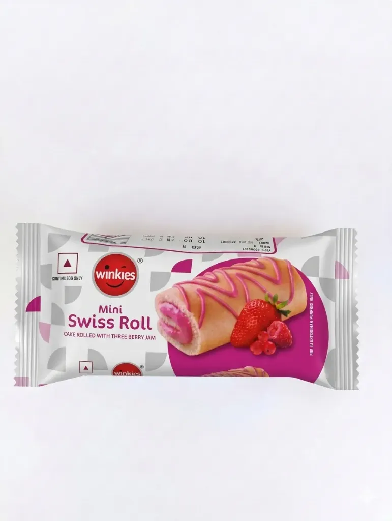 Winkies Mini Swiss Roll, 28g