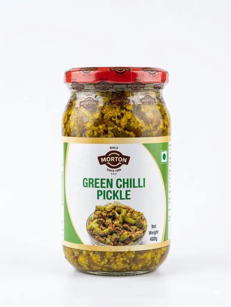 Morton Green Chilli Pickle, 400g