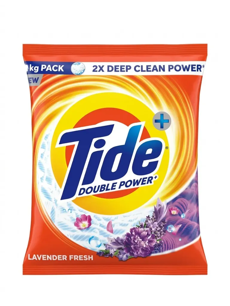 Tide Double Power+ Detergent Powder, 2kg