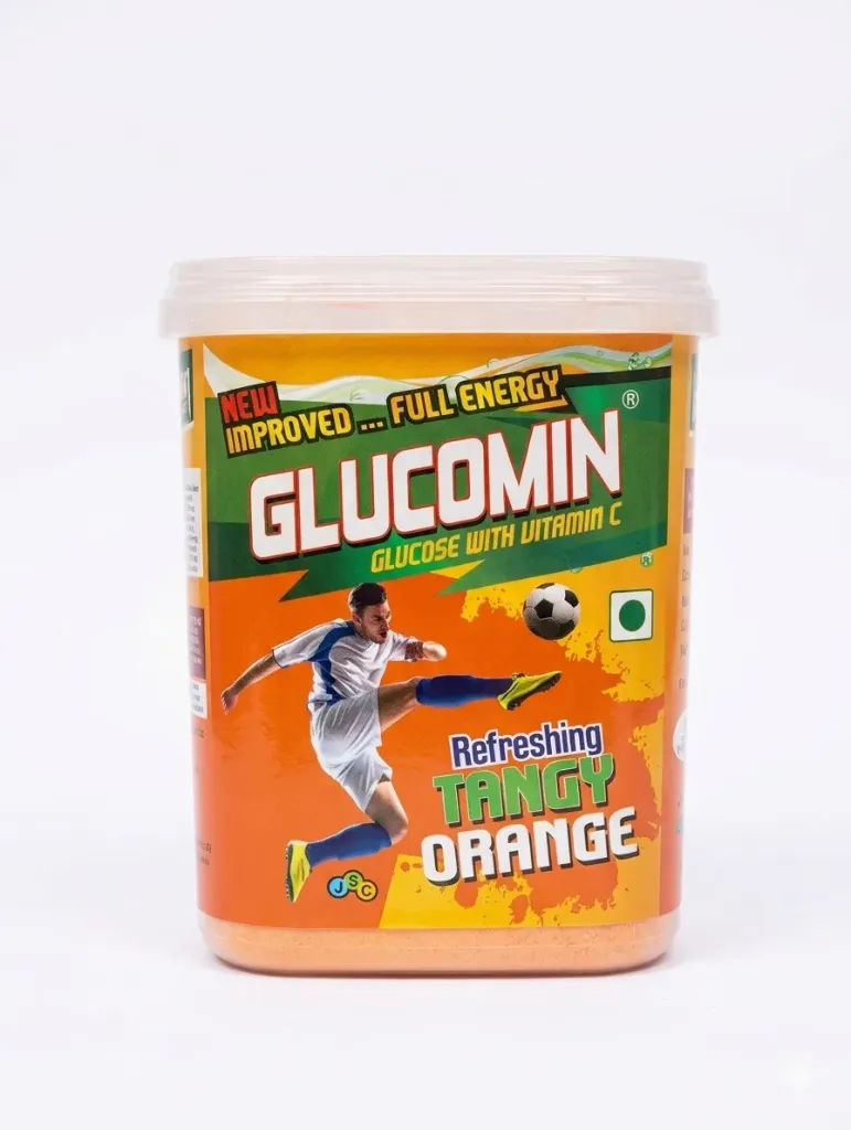 Glucomin Tangy Orange Glucose Powder, 500g