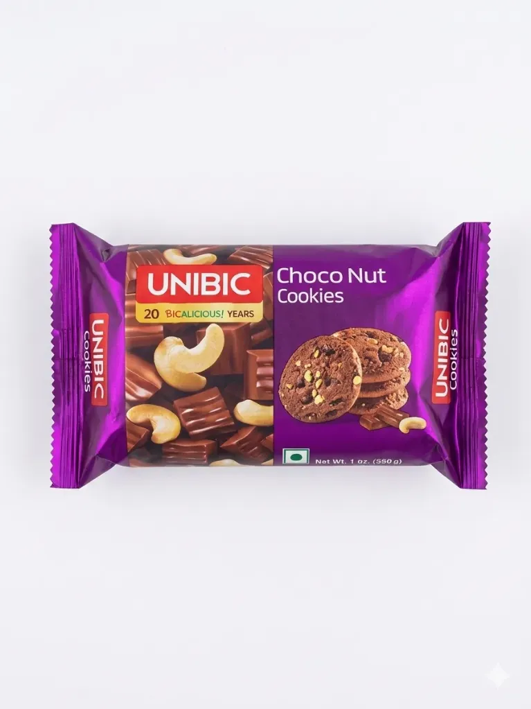 Unibic choco nut cookies 75g