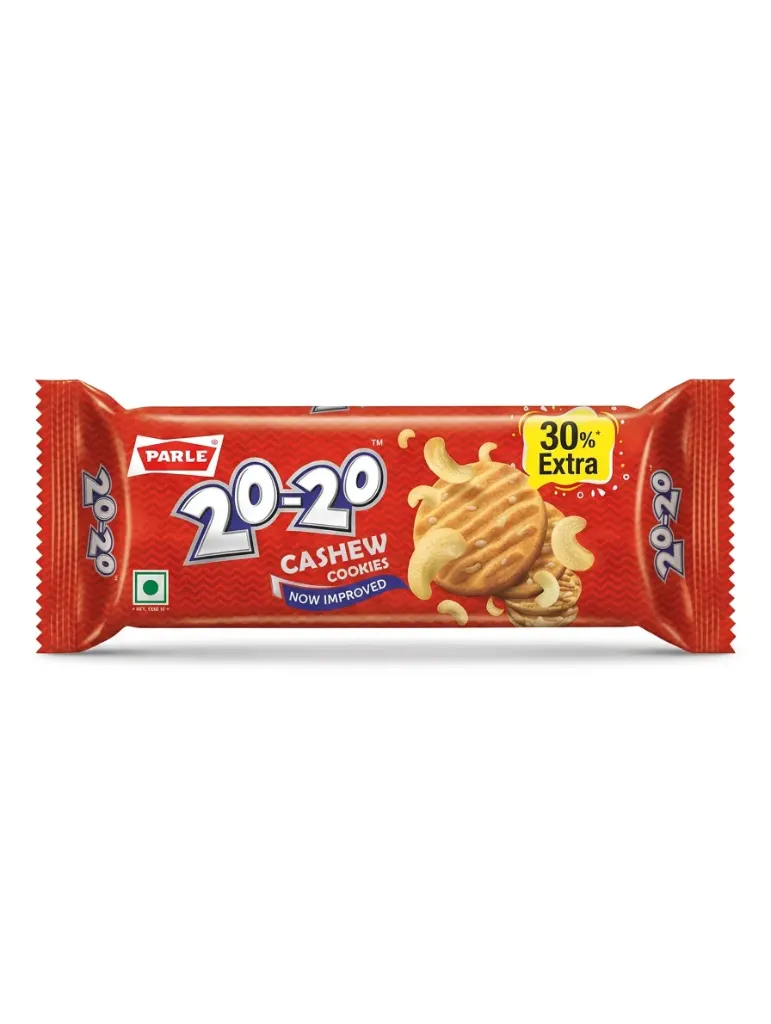 Parle 20-20 Cashew Cookies, 66g