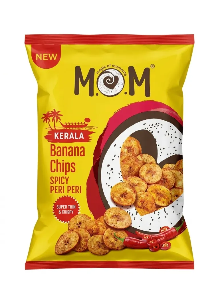 M.O.M Kerala Banana Chips Spicy Peri Peri, 80g
