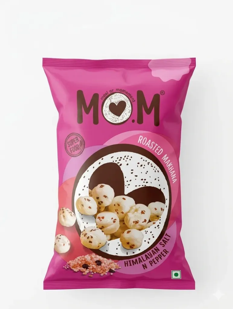 M.O.M Roasted Makhana Himalayan Salt & Pepper, 40g