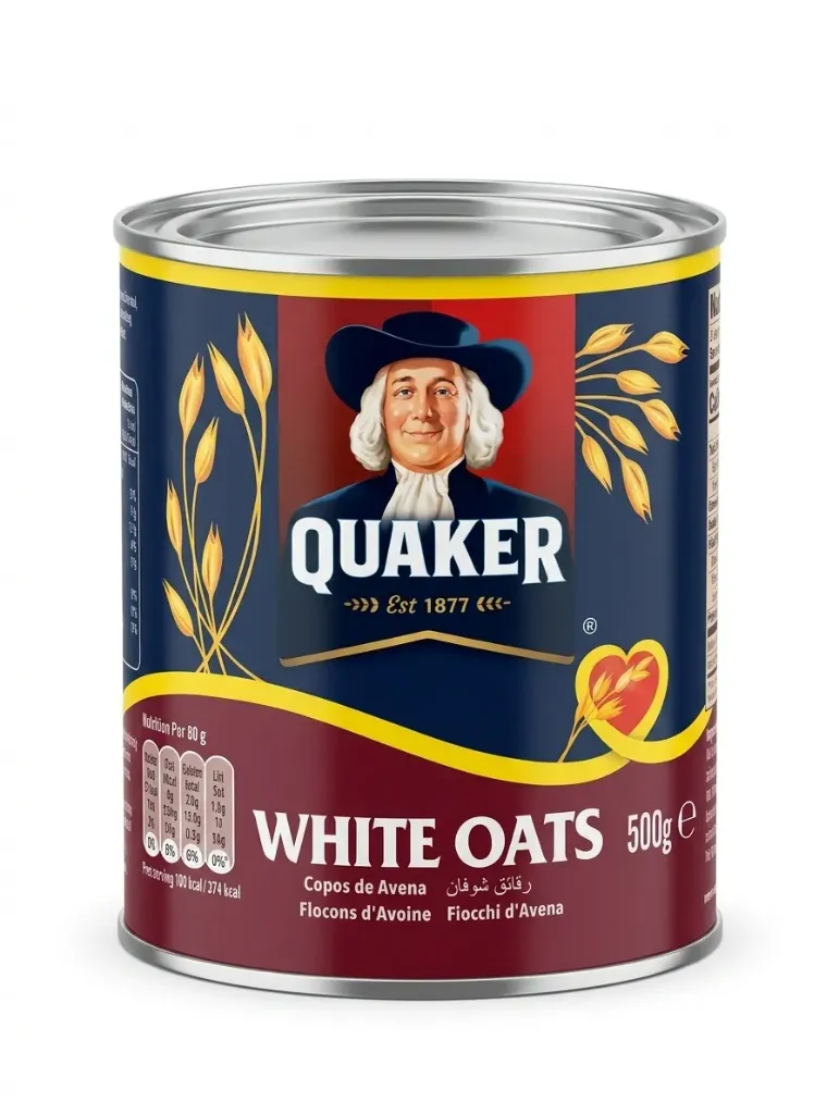 Quaker White Oats, 500g