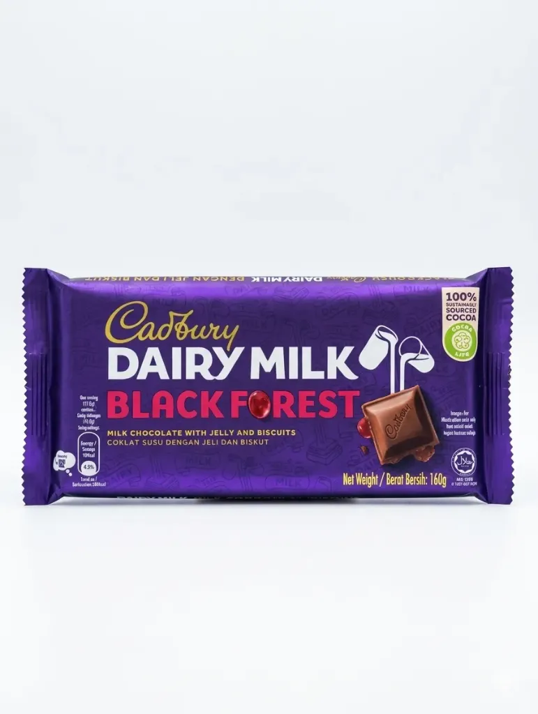 Cadbury Dairy Milk Black Forest Chocolate, 160g