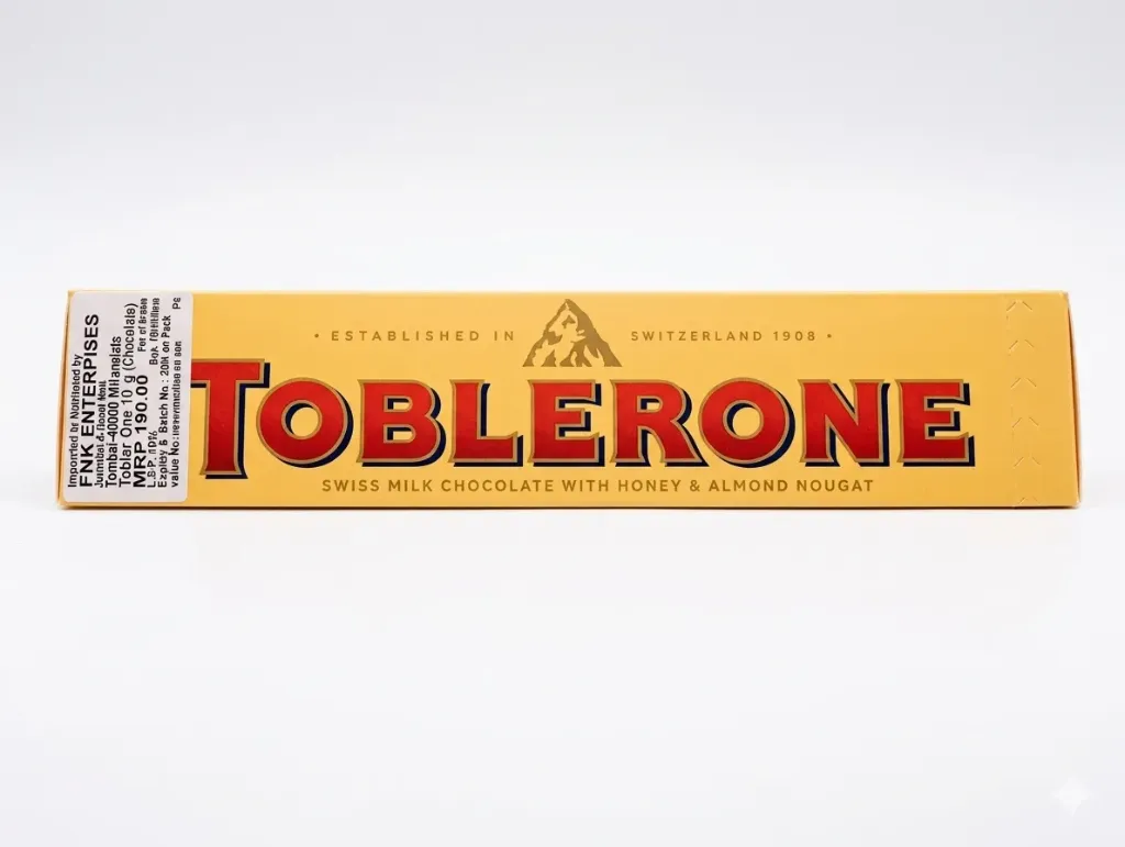 Toblerone Swiss Milk Chocolate with Honey & Almond Nougat, 100g