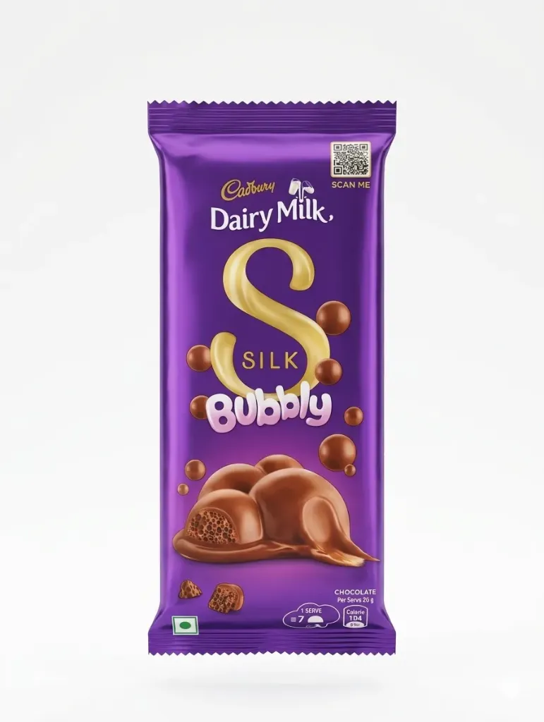 Dairy Milk Silk Bubbly, 112g