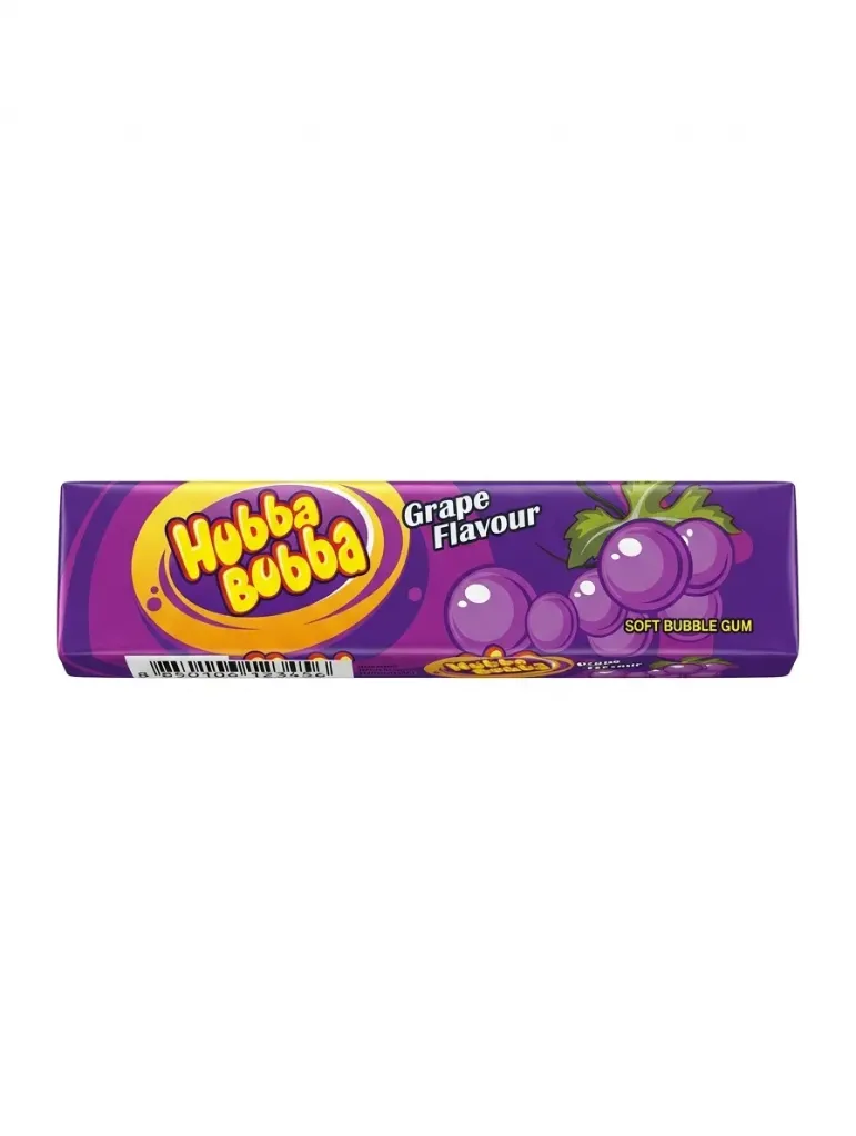 Hobba Bobba Grape Flavour Soft bubble Gum.