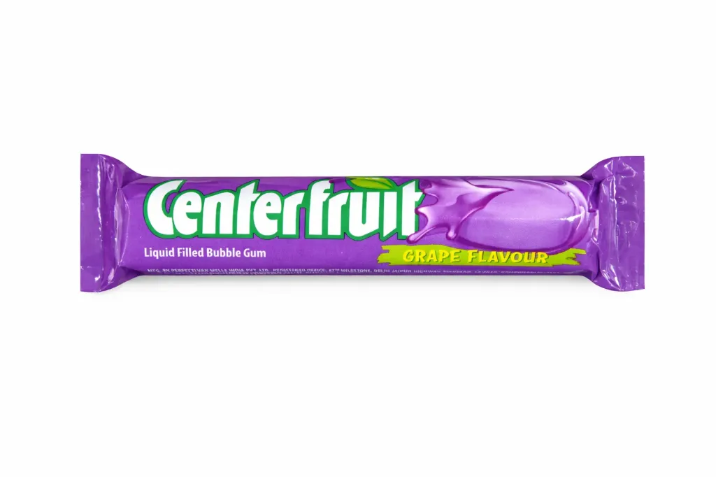 Centerfruit Grape Flavoured Bubble Gum.