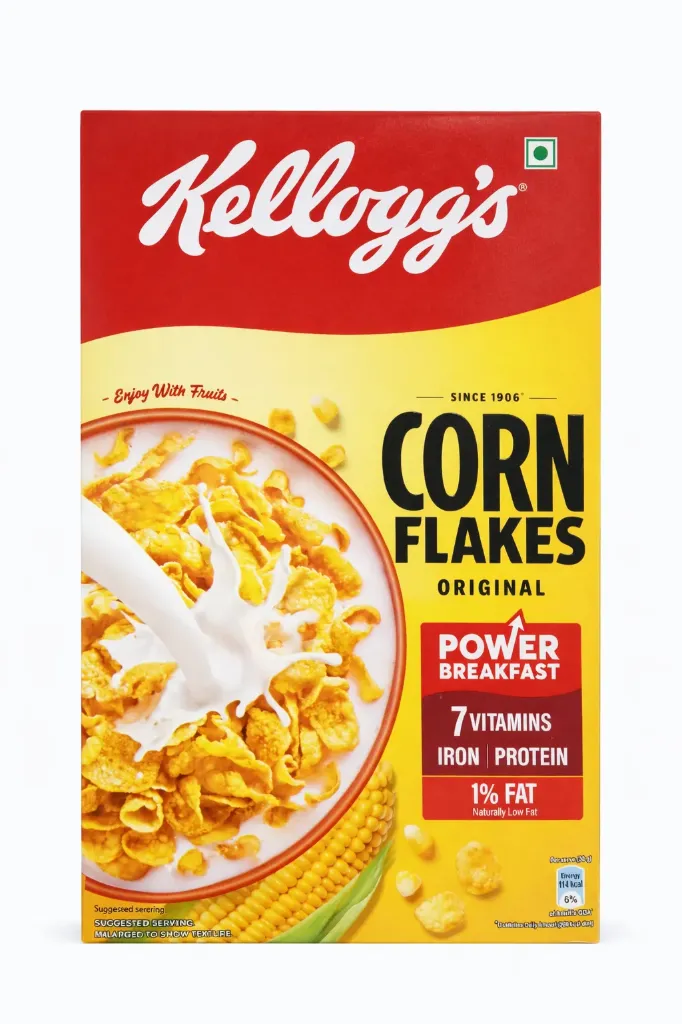 Kellogg’s Corn Flakes Original Power Breakfast Cereal, 475g