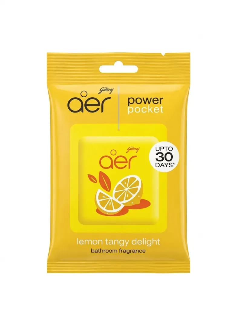 Godrej Aer Power Pocket Lemon Tangy Air Freshener pouch