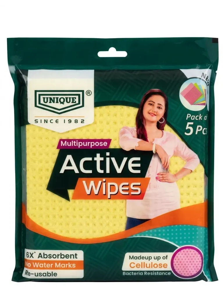 UNIQUE Multipurpose Active Wipes 5pcs