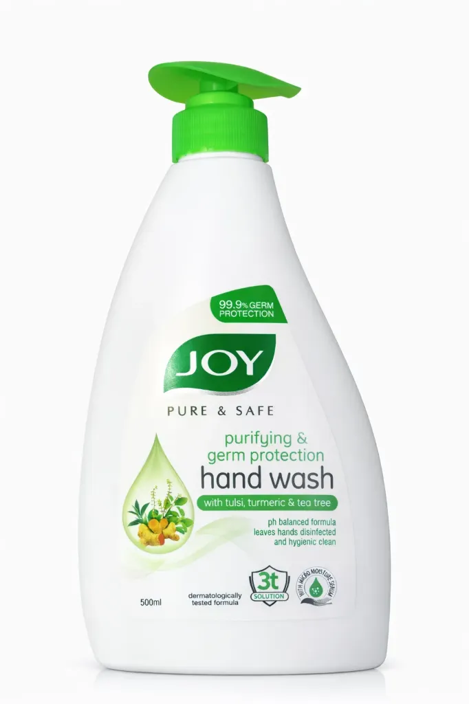 Joy Pure & Safe Purifying & Germ Protection Hand Wash Tulsi, Turmeric & Tea Tree, 500ml