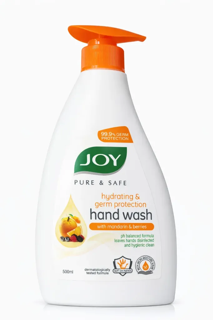 Joy Pure & Safe Hydrating & Germ Protection Hand Wash Mandarin & Berries, 500ml