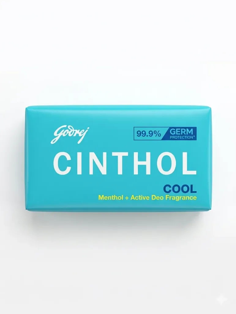Godrej Cinthol Cool Soap Menthol + Deo Fragrance (4 units), 400g