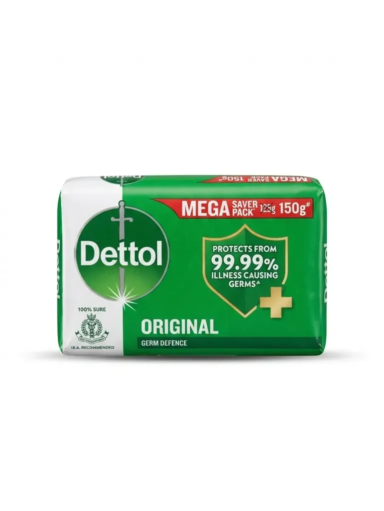 Dettol Original Germ Defence Soap Mega Saver Pack 150g (Pack of 6), 900g